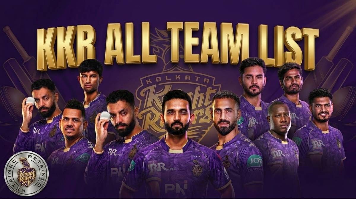 Kolkata Knight Riders (KKR) Tata IPL 2026 All Players List