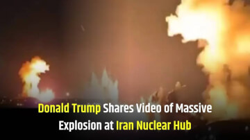 World War 3 Alert: ईरान के परमाणु केंद्र पर महाविस्फोट: Donald Trump ने शेयर किया Isfahan हमले का वीडियो