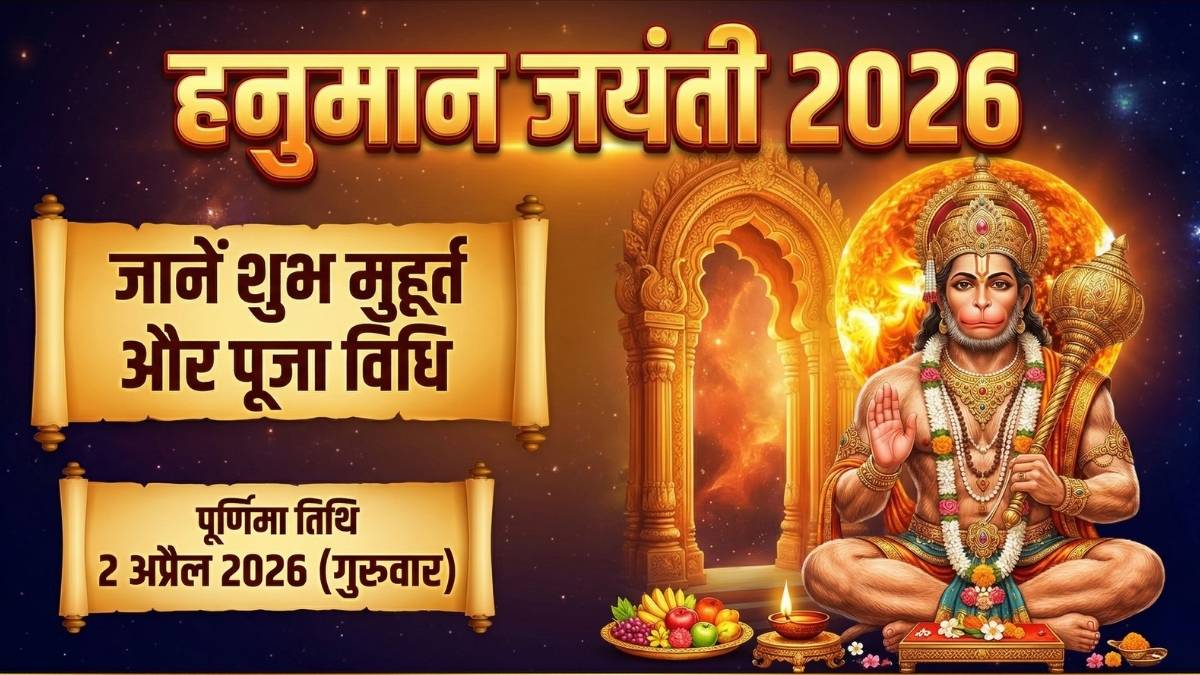 हनुमान जयंती 2026: आज है हनुमान जयंती, जानें सही तिथि, शुभ मुहूर्त और पूजा विधि