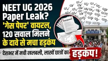 NEET UG 2026 Paper Leak? 150 पन्नों का 'गेस पेपर' वायरल, 120 सवाल मिलने के दावे से मचा हड़कंप