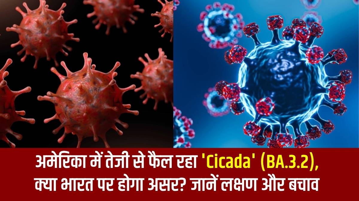 New COVID Variant 'Cicada' (BA.3.2): अमेरिका में तेजी से फैल रहा नया स्ट्रेन, क्या भारत पर होगा असर? जानें लक्षण और बचाव