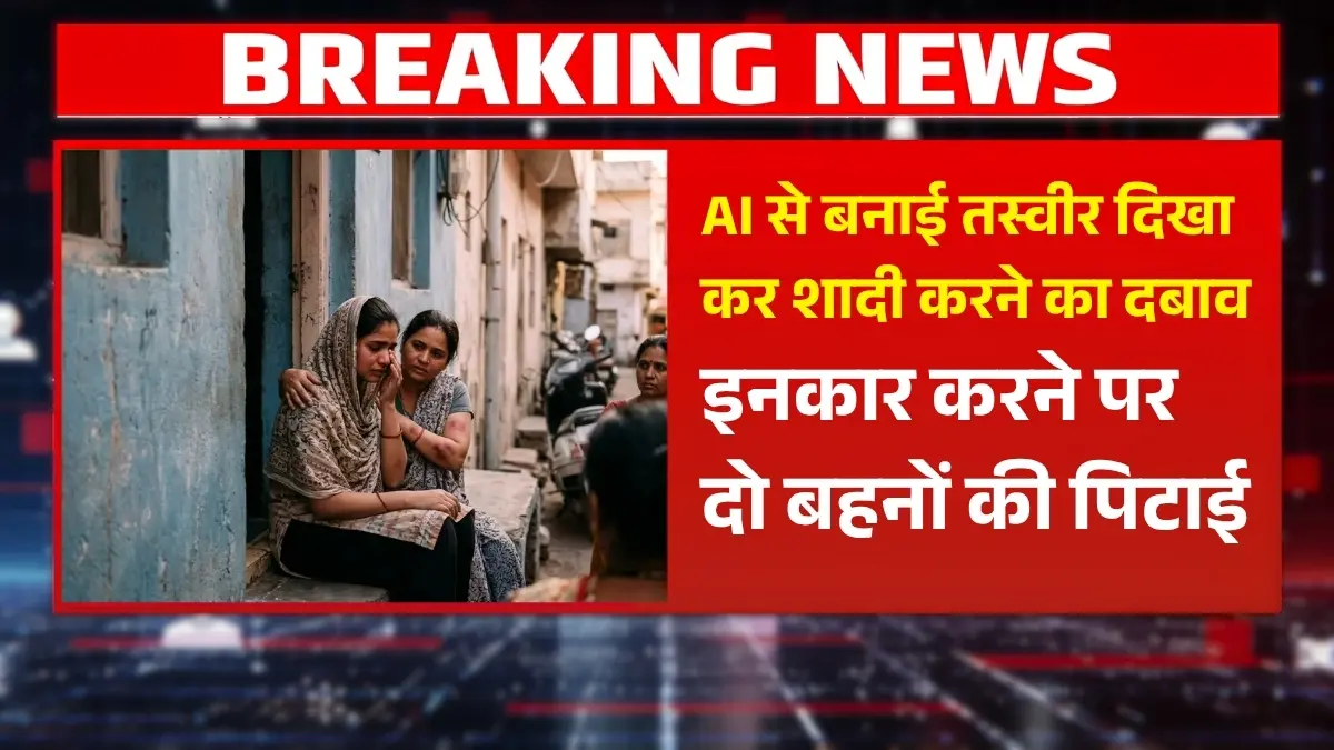 AI से बनाई तस्वीर दिखा कर शादी करने का दबाव, इनकार करने पर दो बहनों की पिटाई