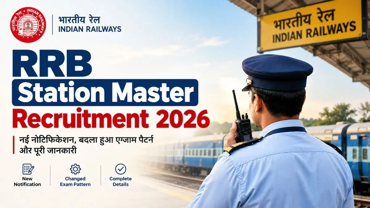 RRB Station Master Recruitment 2026: नई नोटिफिकेशन, बदला हुआ एग्जाम पैटर्न और पूरी जानकारी